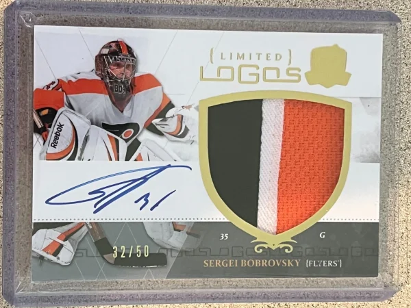 2010-11 Limited Logos Sergei Bobrovsky Rookie Patch Auto
