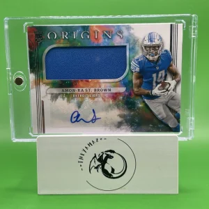 2021 Panini Origins Amon-Ra St. Brown RPA Patch Rookie Auto Card Detroit #183