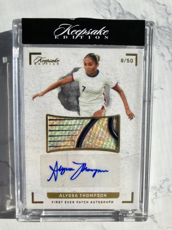 2022 Keepsake Alyssa Thompson Shoe Patch Auto /50 Rookie Card