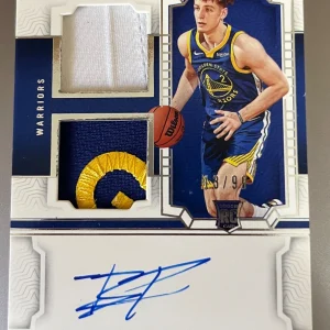 2023 National Treasures Brandin Podziemski Rookie Dual Patch Auto /99