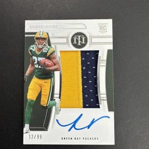 2023 National Treasures Romeo Doubs #194 Rookie Patch Auto 32/99
