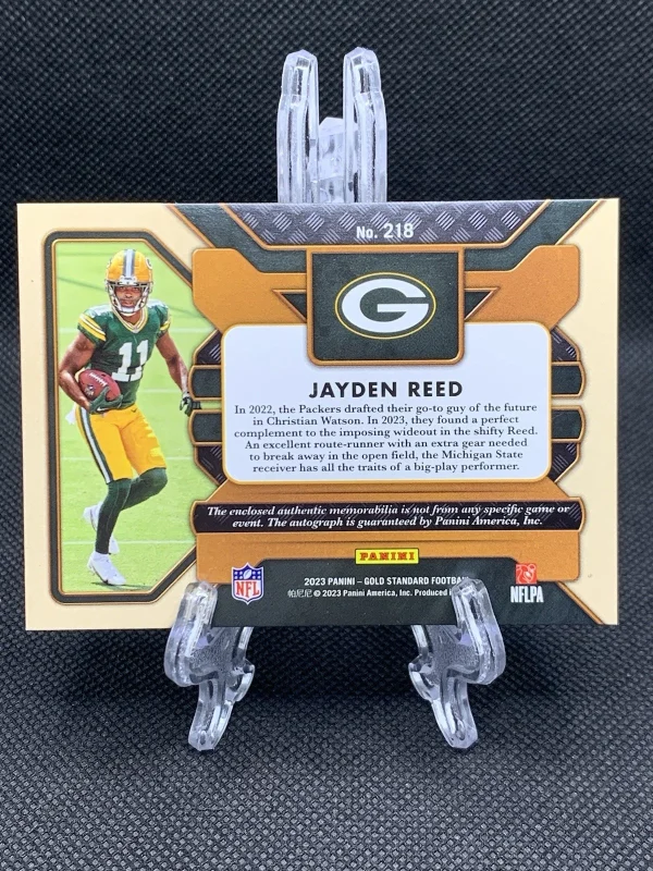 2023 Panini Gold Standard Jayden Reed Rookie Patch Auto /49 - Image 2
