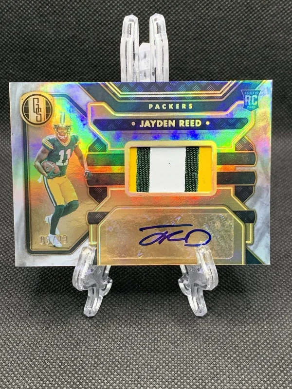 2023 Panini Gold Standard Jayden Reed Rookie Patch Auto /49