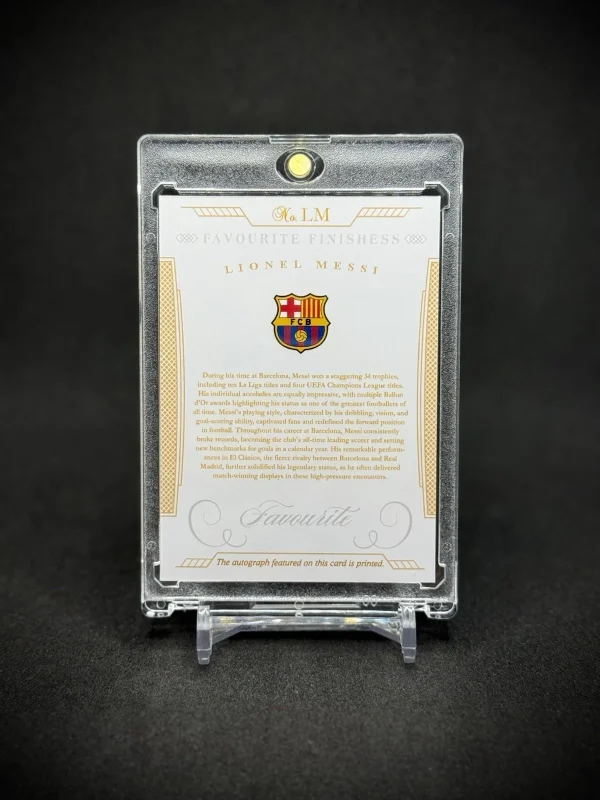 2024 Card Lab Lionel Messi Facsimile Auto SP Barcelona - Image 2