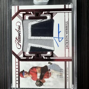 2024 Panini Flawless Jackson Merrill Rookie Patch Auto 15/20 #PPA-JM