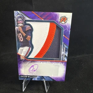 2024 Topps Resurgence Caleb Williams Rookie Patch Auto Purple /75 PLAYER WORN!