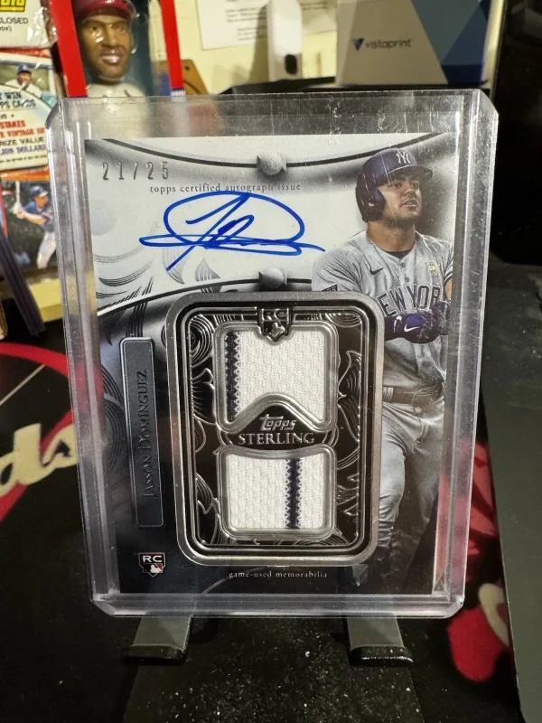 2024 Topps Sterling Jasson Dominguez Rookie Dual Patch Auto 25/25 Yankees RC